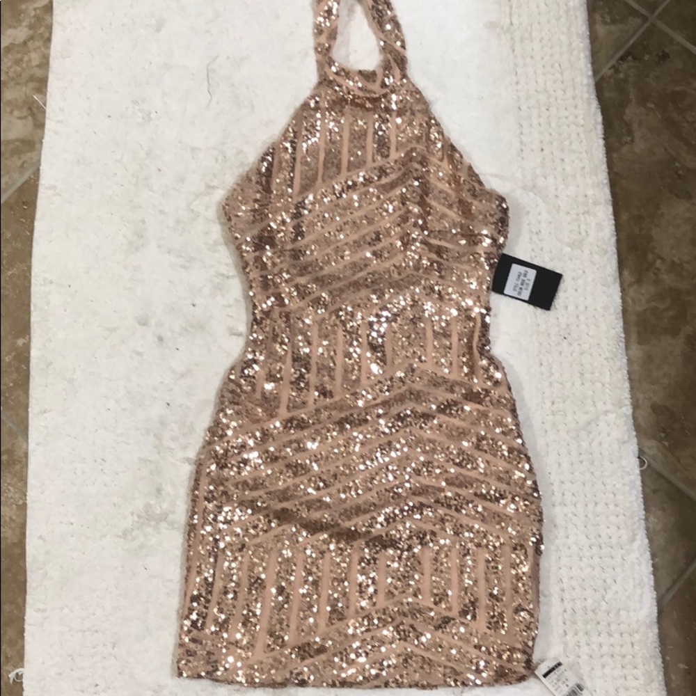 Rose Gold sequence dress